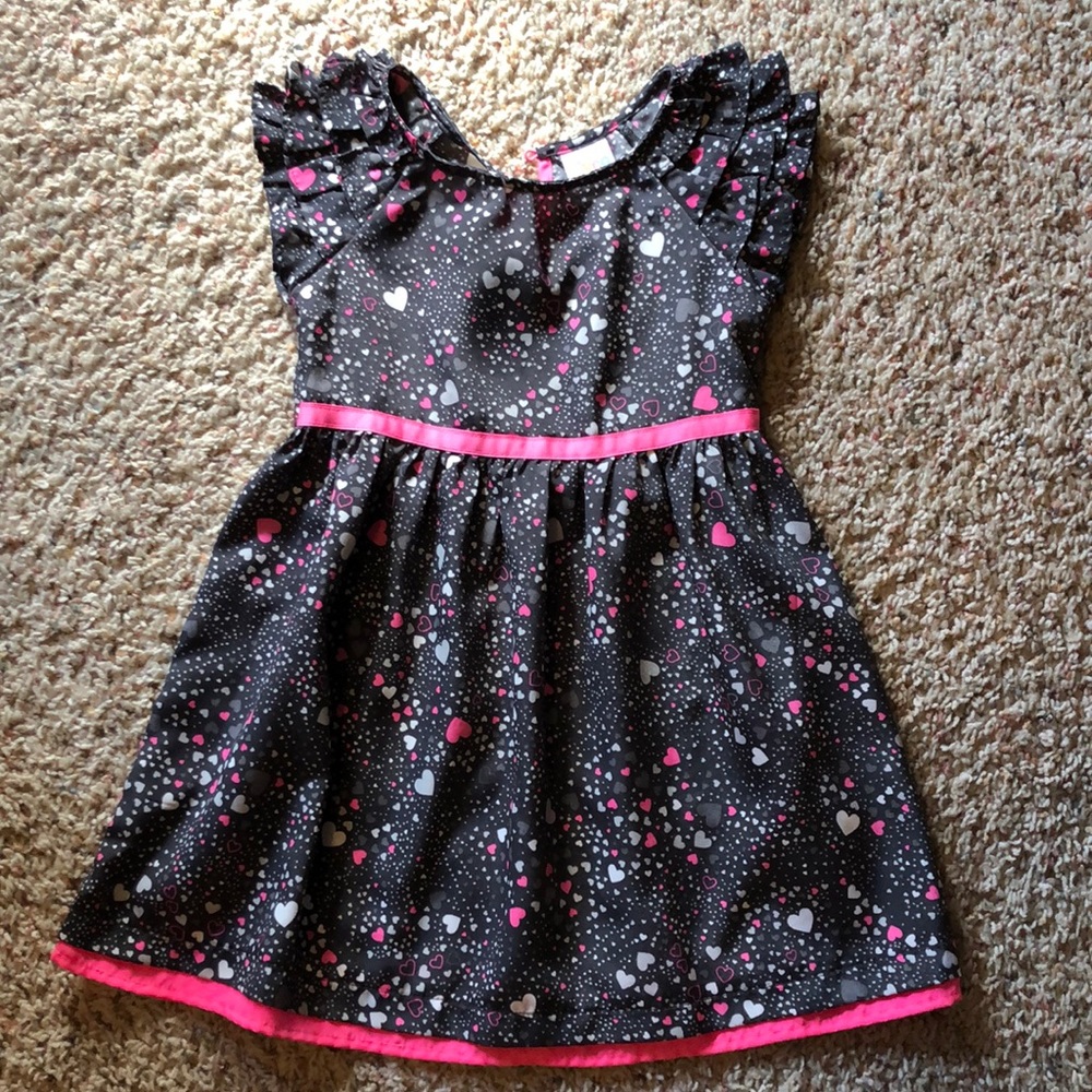 Circo 5T gray/pink heart dress